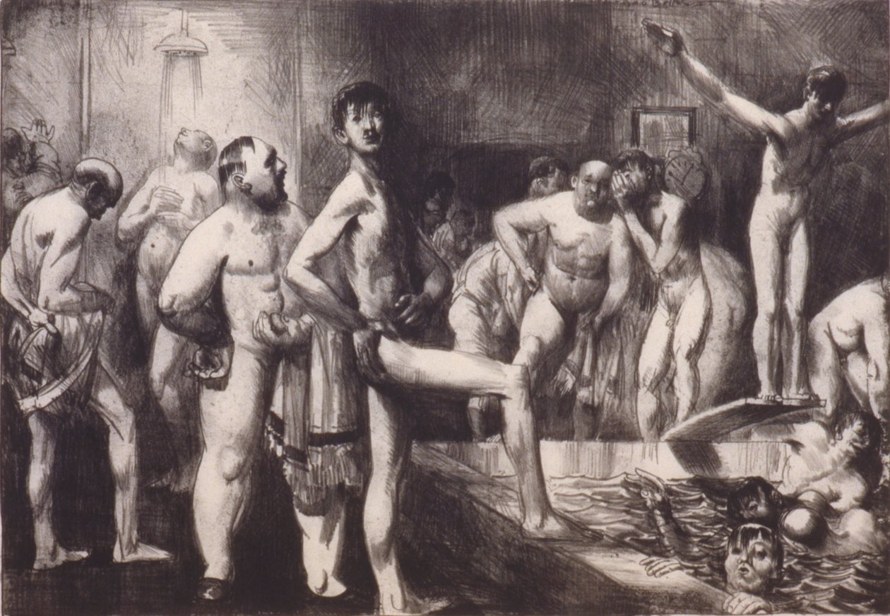Forretningsmennenes bad av George Bellows