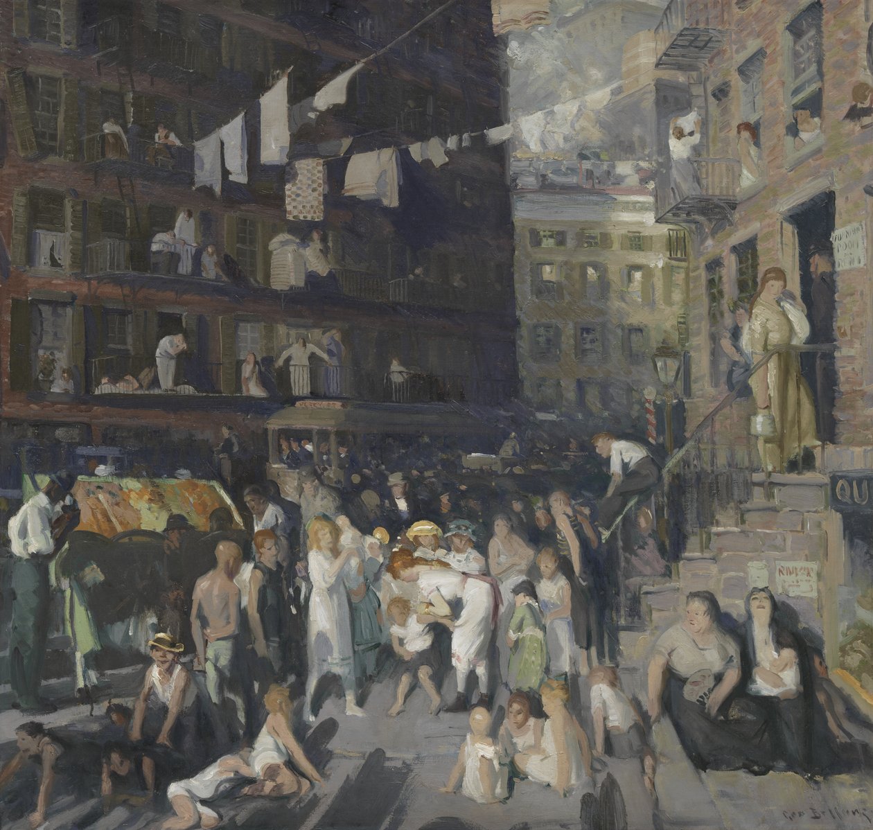 Klippebeboere av George Bellows