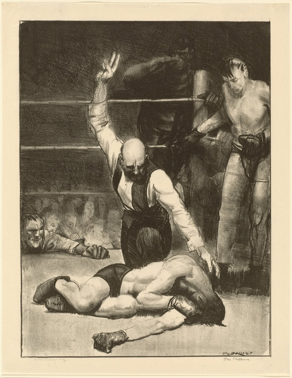 Telt ut, andre stein av George Bellows
