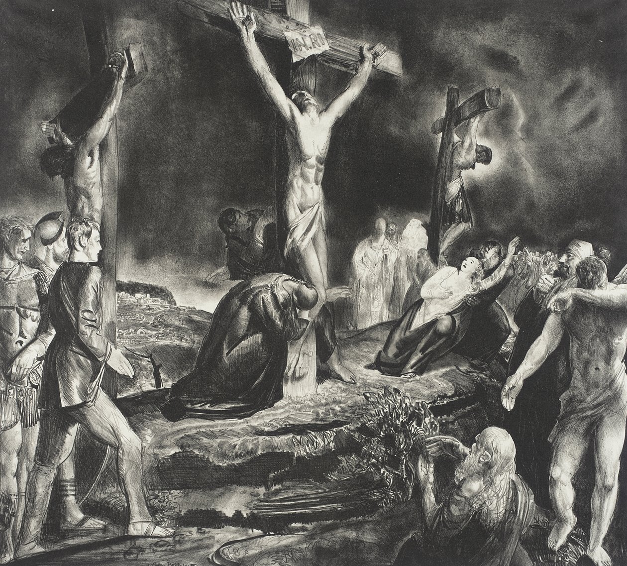Kristi korsfestelse av George Bellows