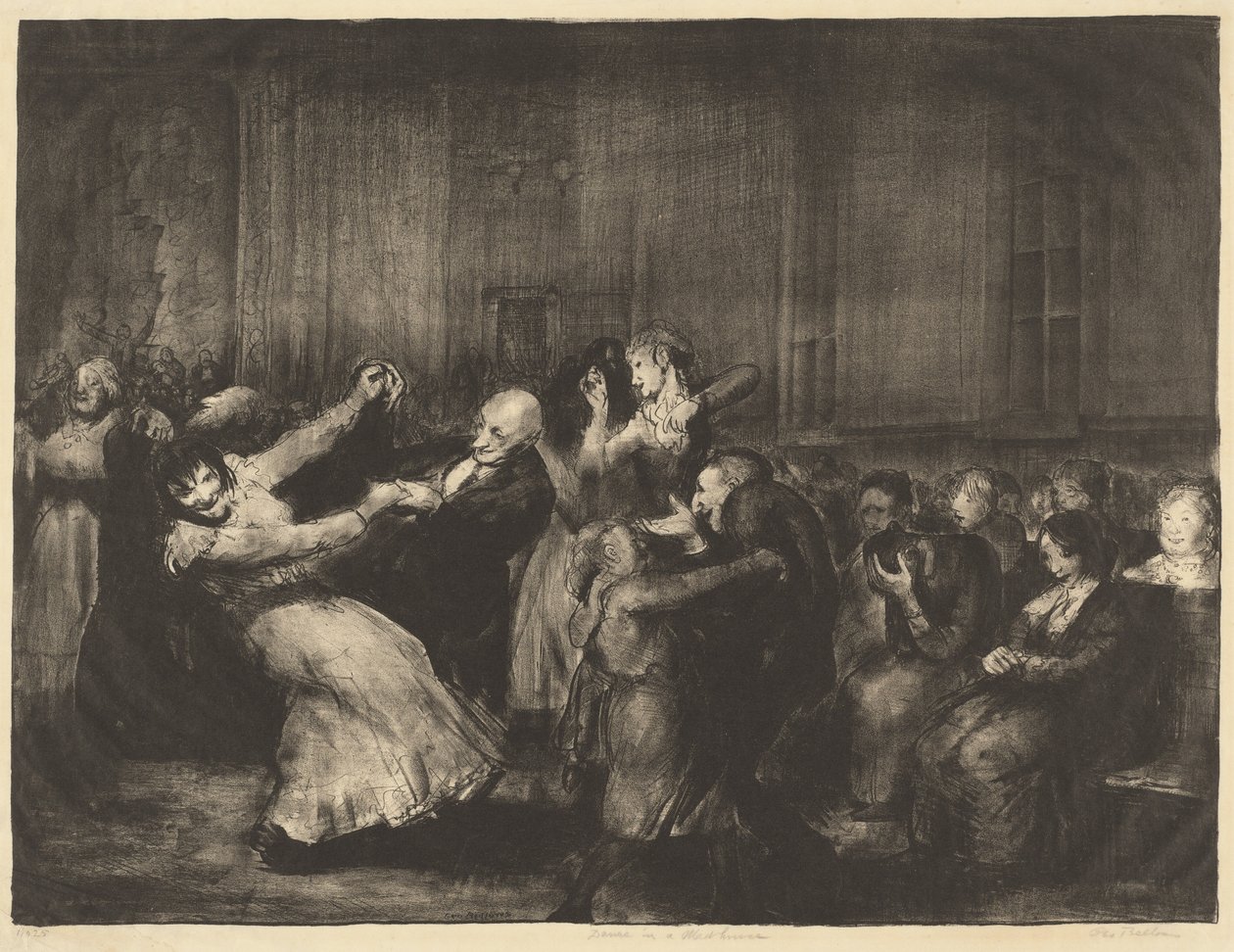 Dans i et galehus av George Bellows