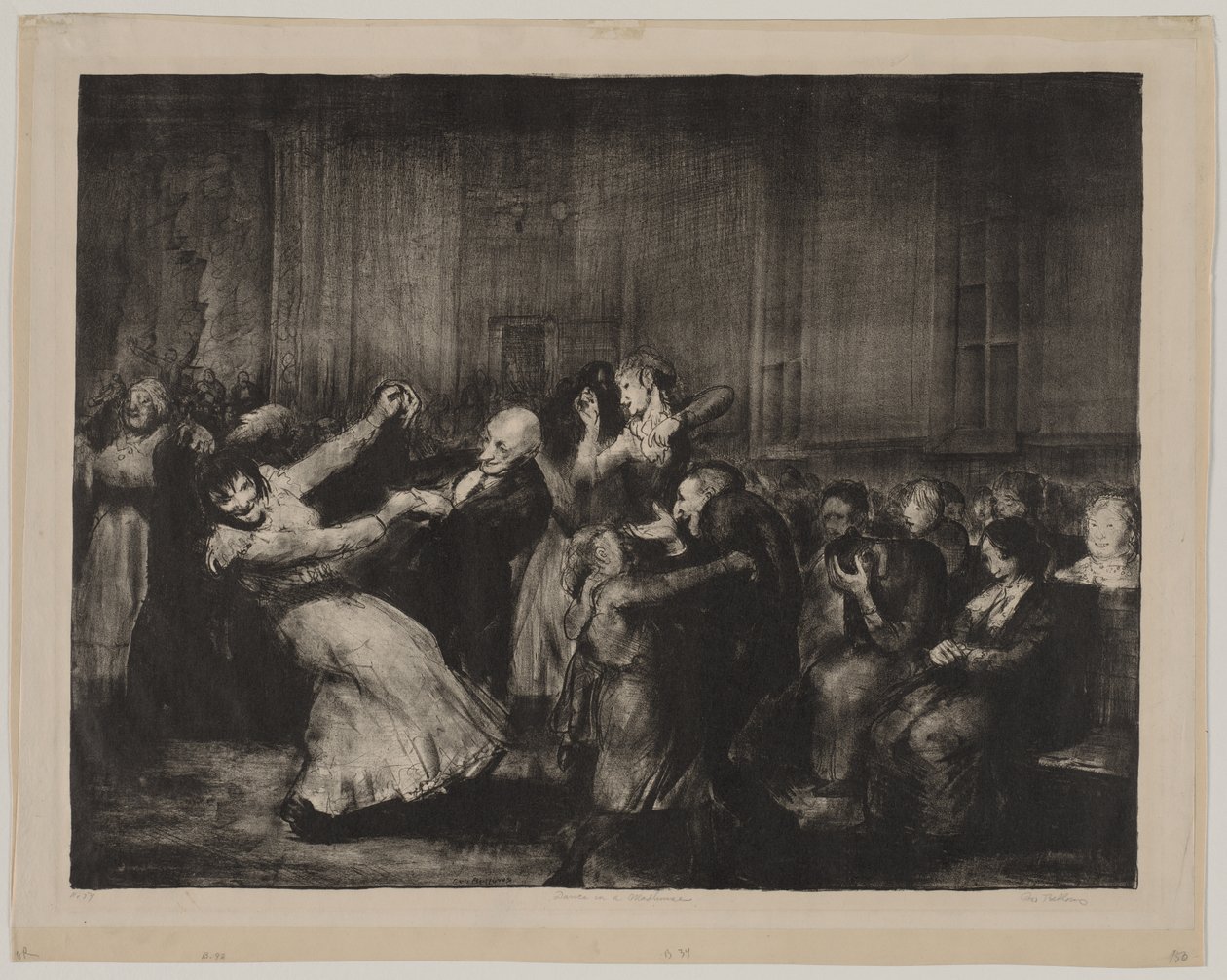 Dans på et sinnssykehus av George Bellows