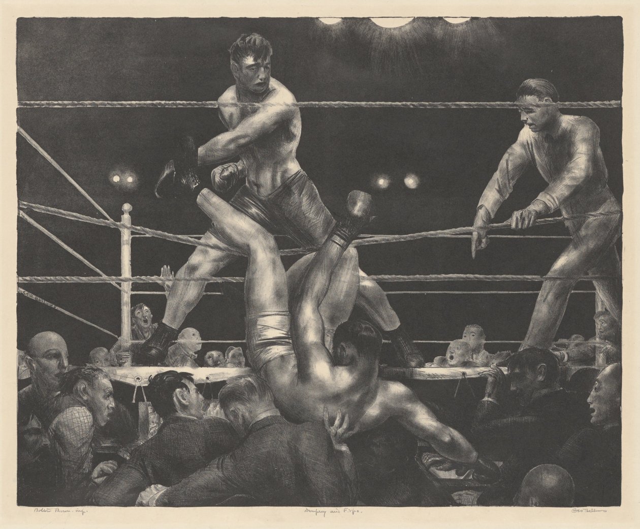 Dempsey og Firpo av George Bellows