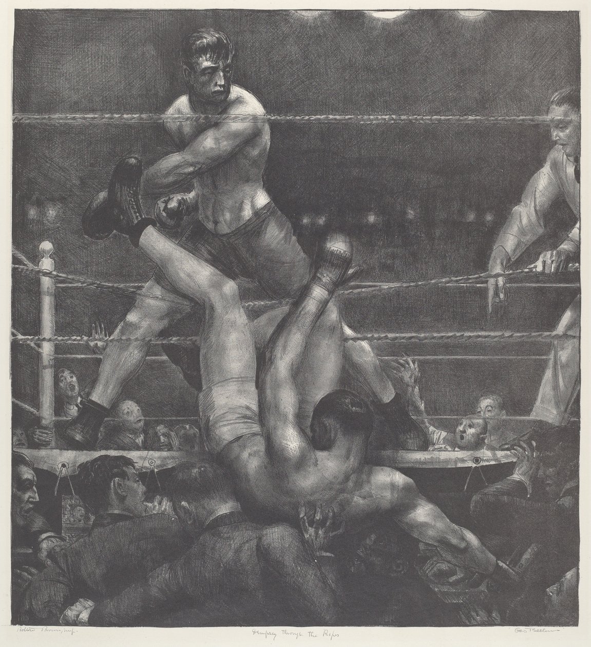 Dempsey gjennom tauene av George Bellows