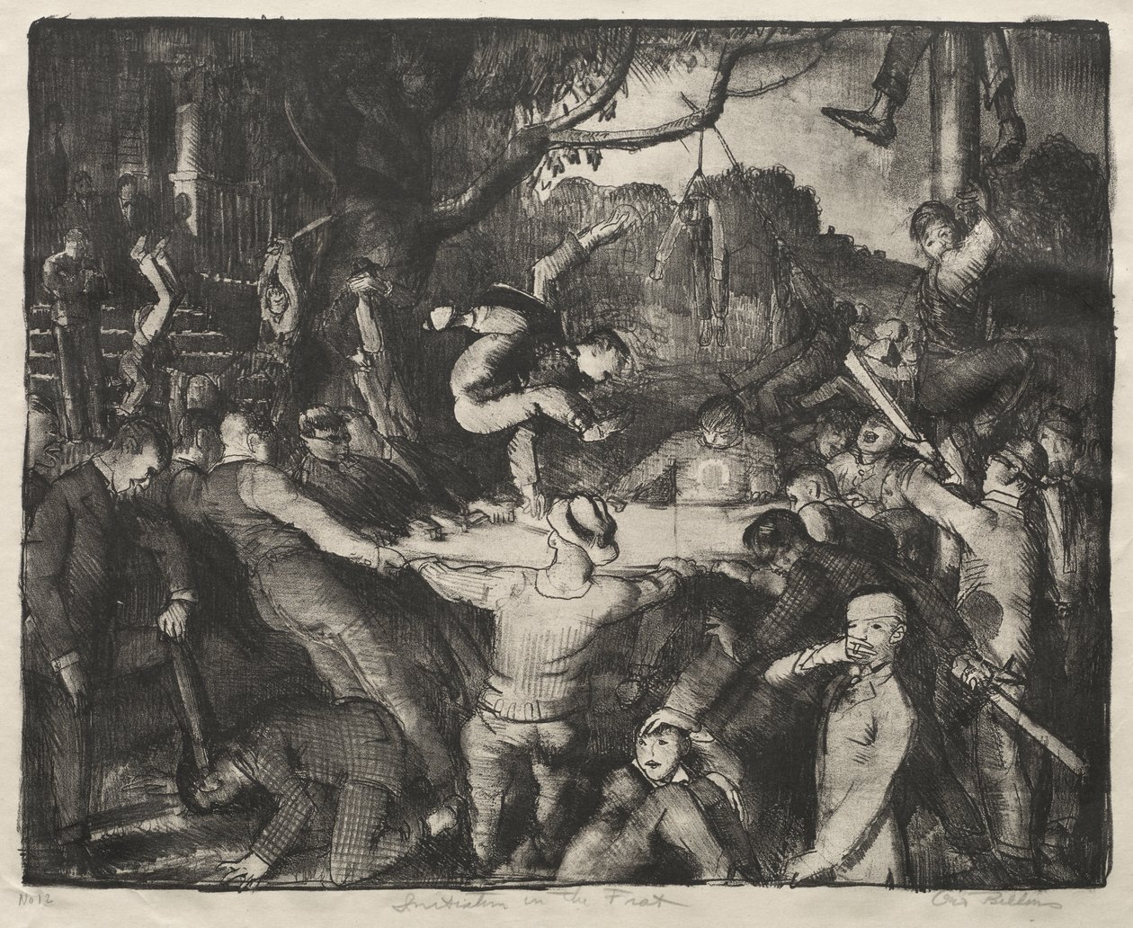 Opptakelse i studentbroderskapet av George Bellows
