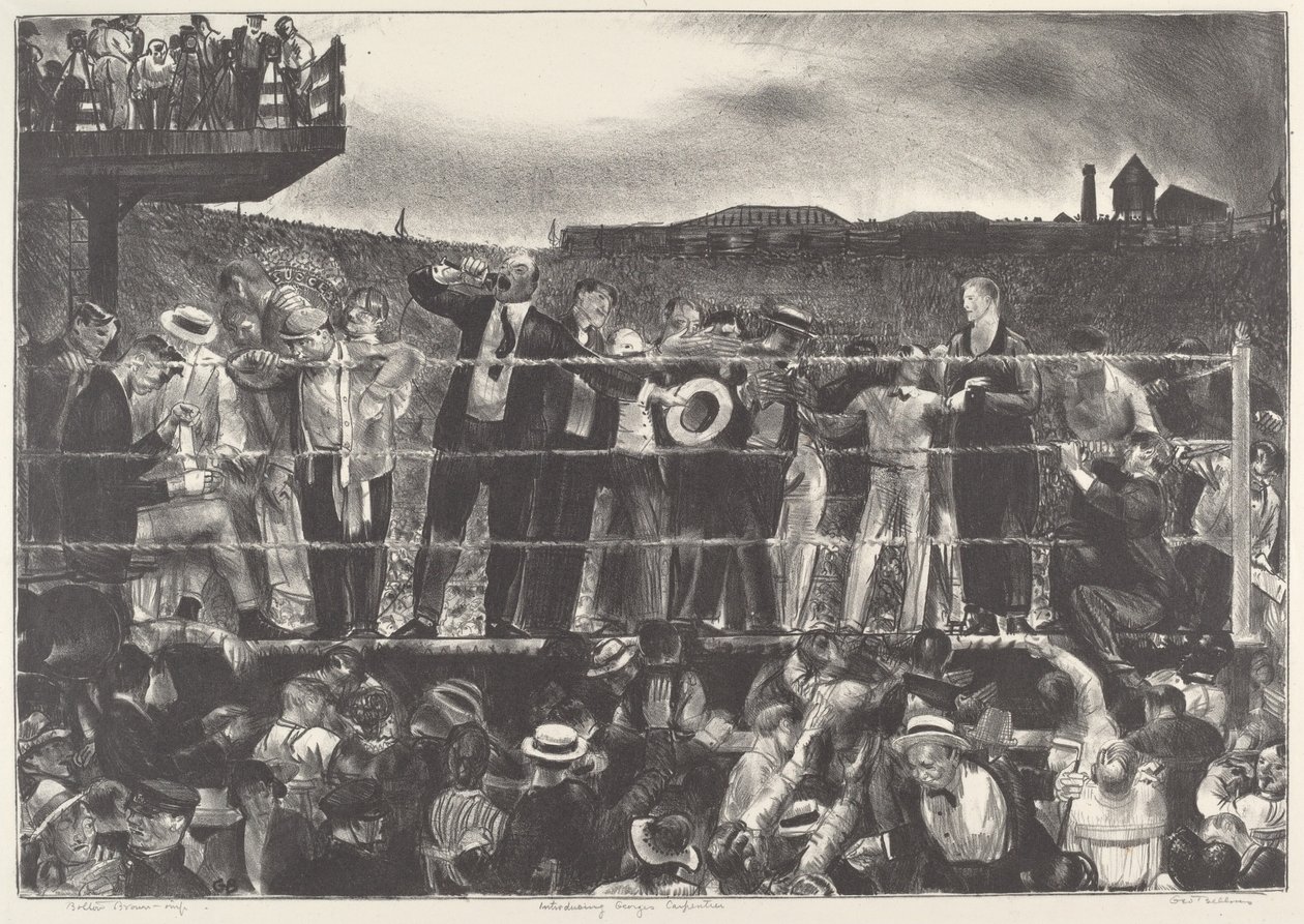 Presentasjon av Georges Carpentier av George Bellows