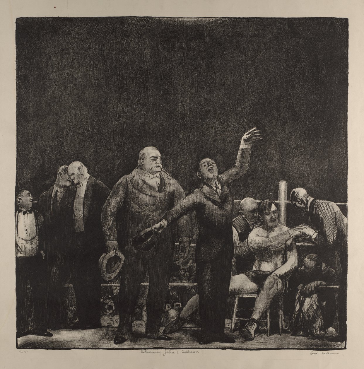 Vi presenterer John L. Sullivan av George Bellows