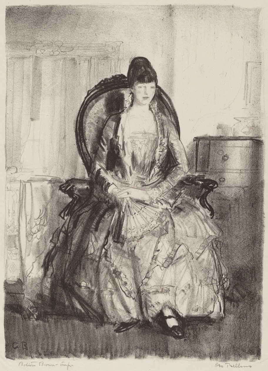 Dame med vifte av George Bellows