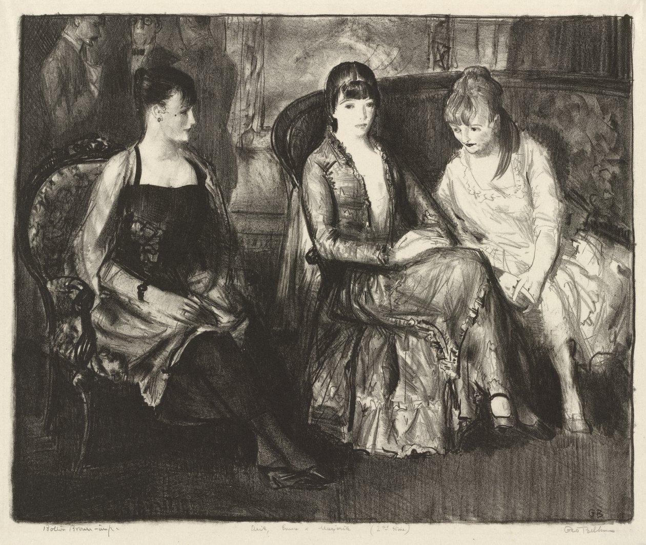Marjorie, Emma og Elsie, Second Stone av George Bellows