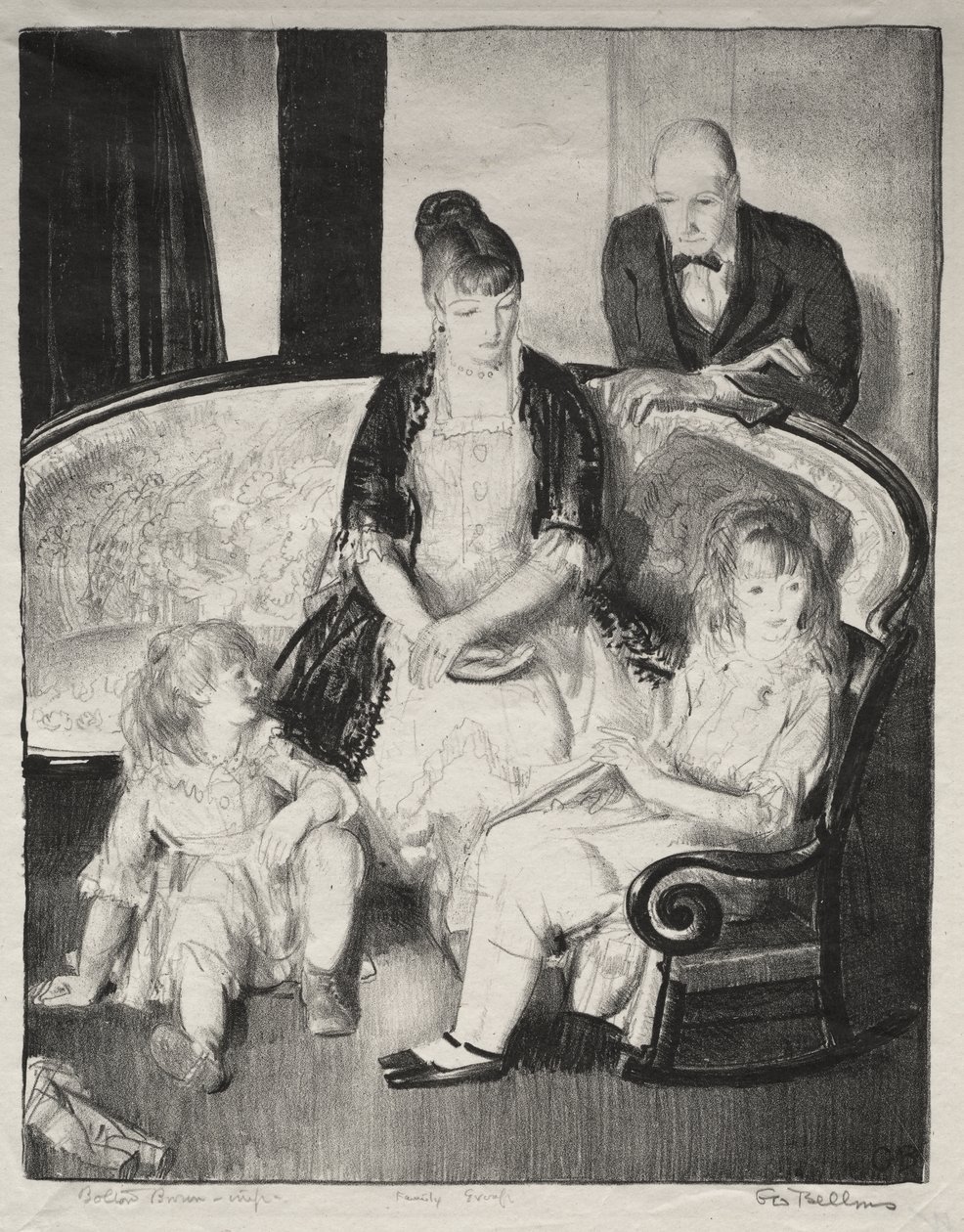 Min familie, den andre steinen av George Bellows