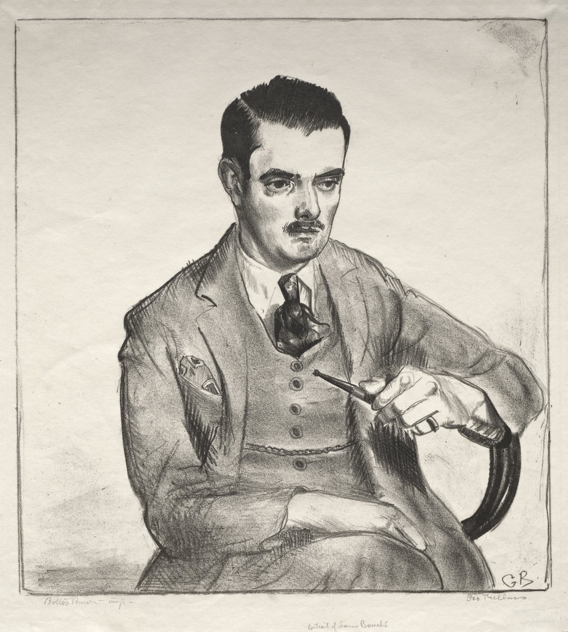 Portrett, Louis Bouché av George Bellows