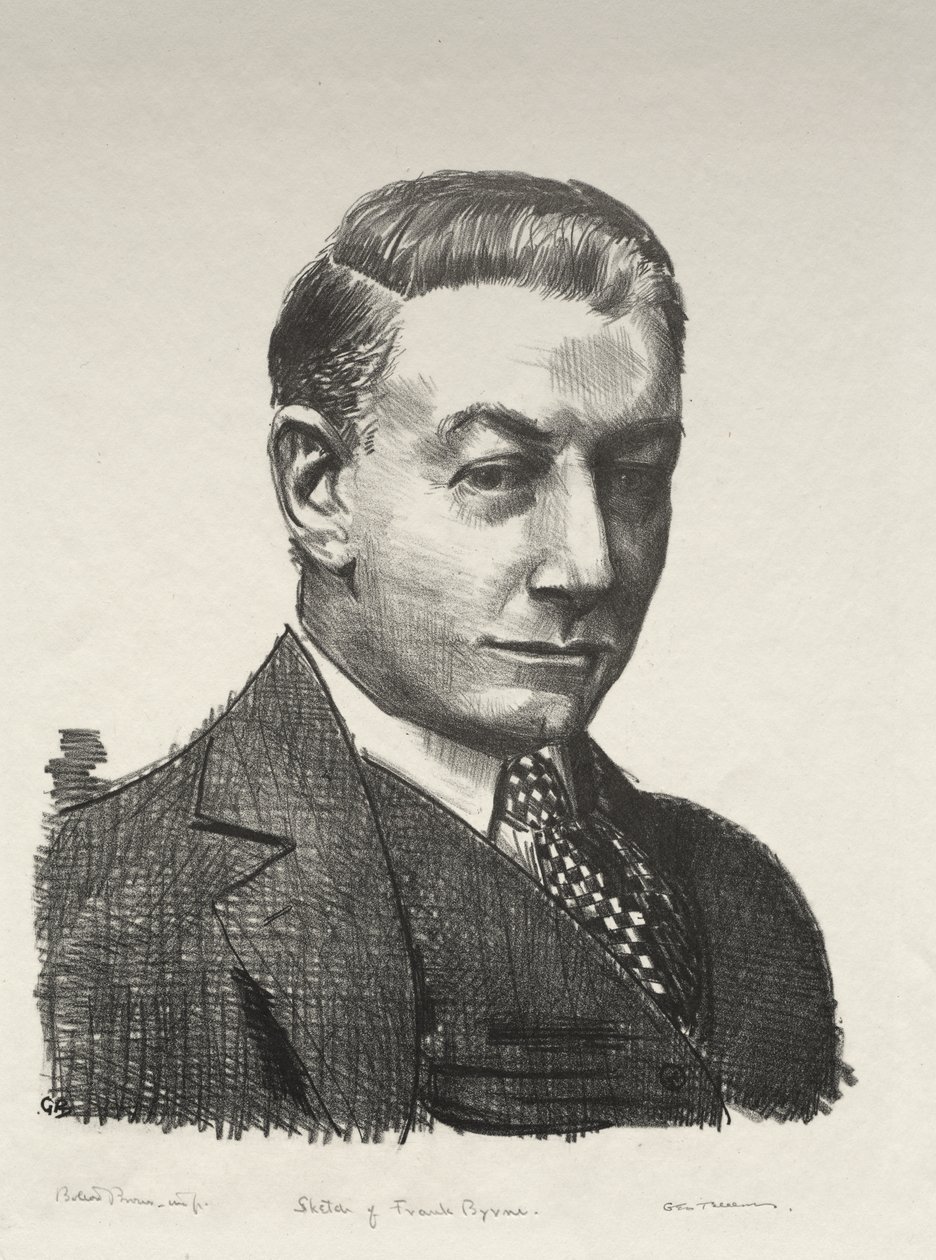 Skisse av Frank Byrne av George Bellows