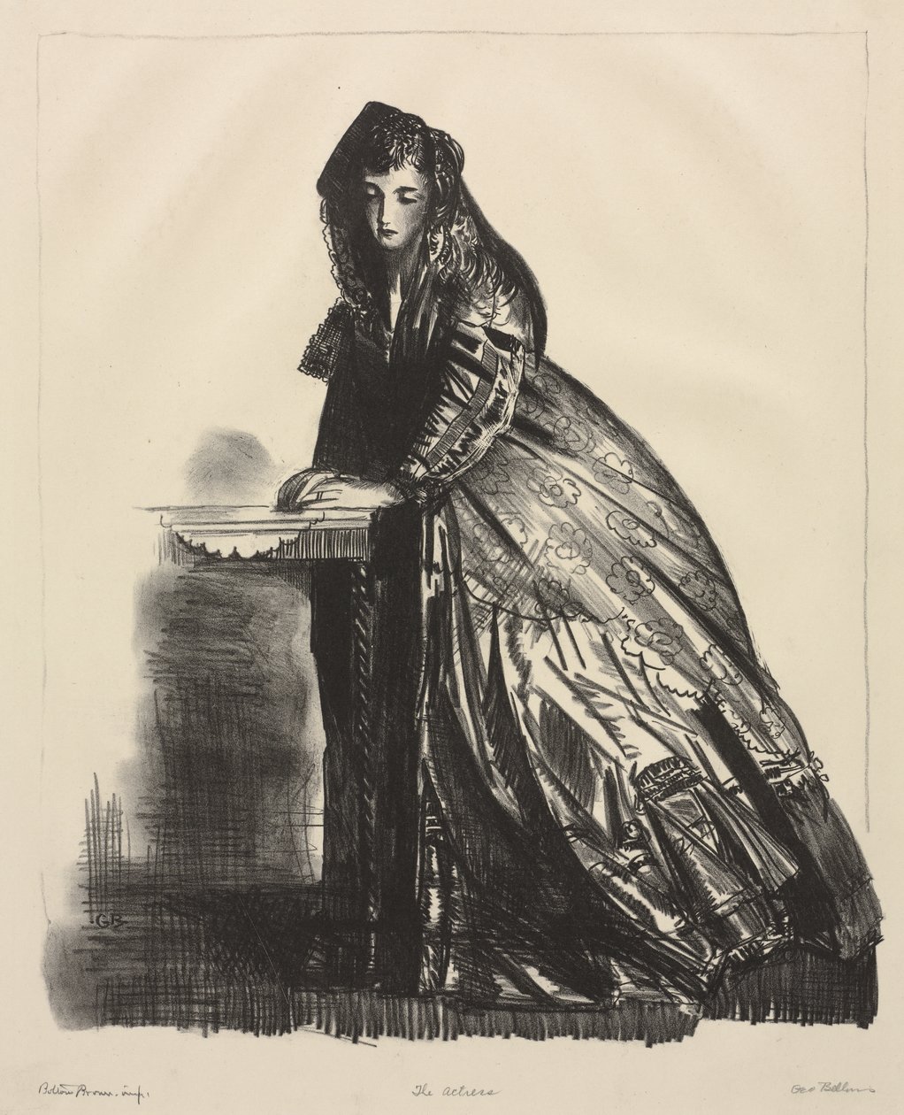 Skuespillerinnen av George Bellows