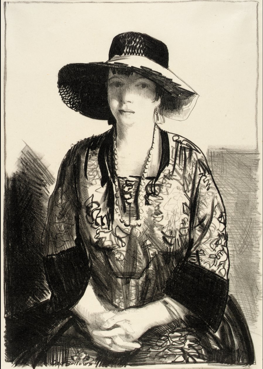 Den svarte hatten av George Bellows