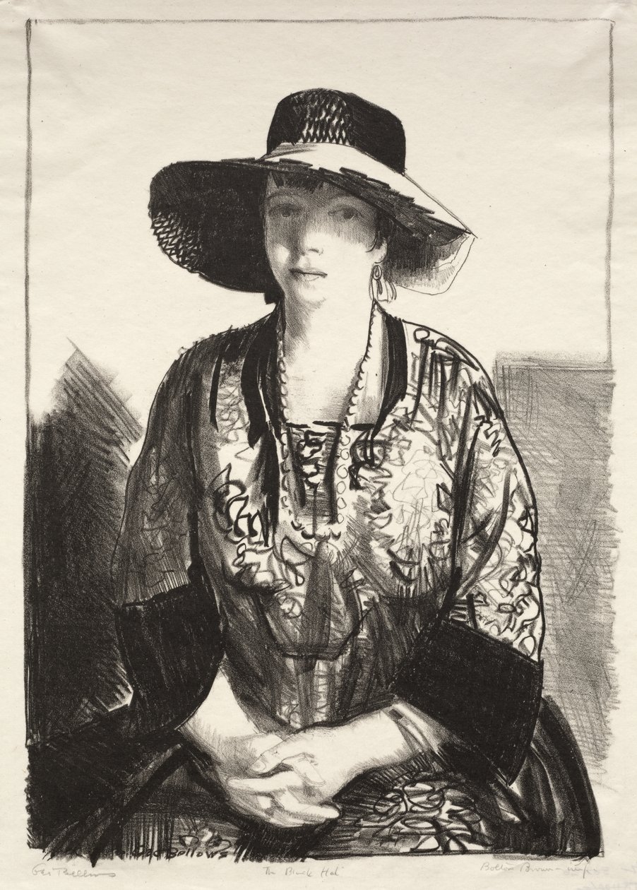 Den svarte hatten av George Bellows