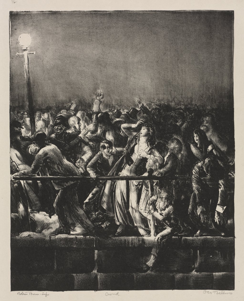 Folkemengden av George Bellows