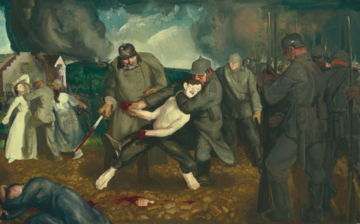 Tyskerne ankommer av George Bellows