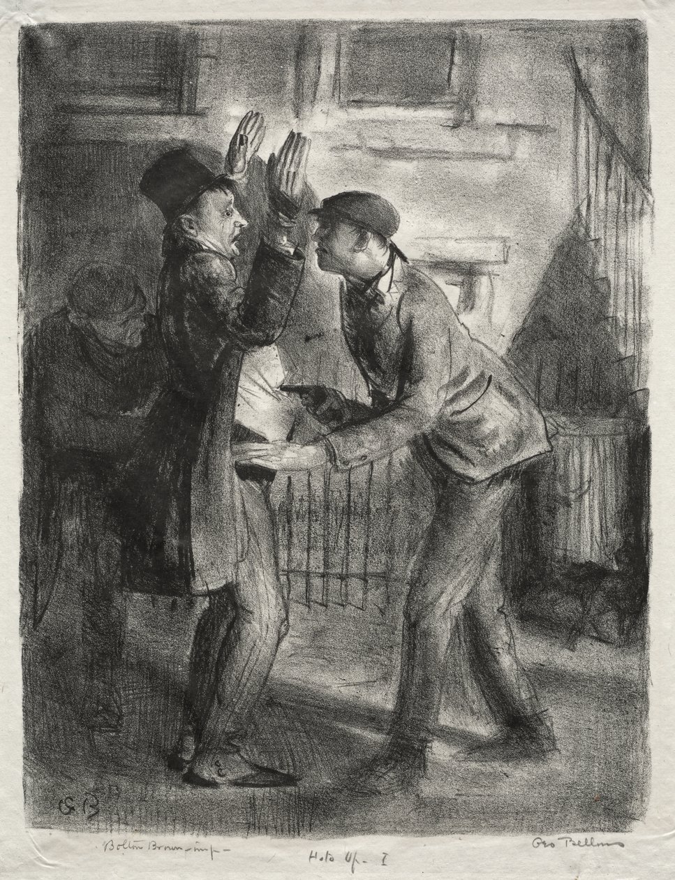 Ran, første tilstand av George Bellows