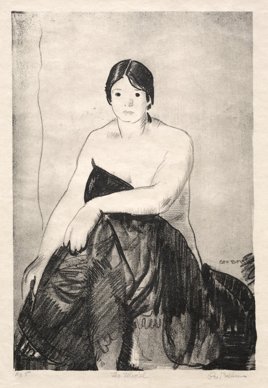 Modellen, første stein av George Bellows