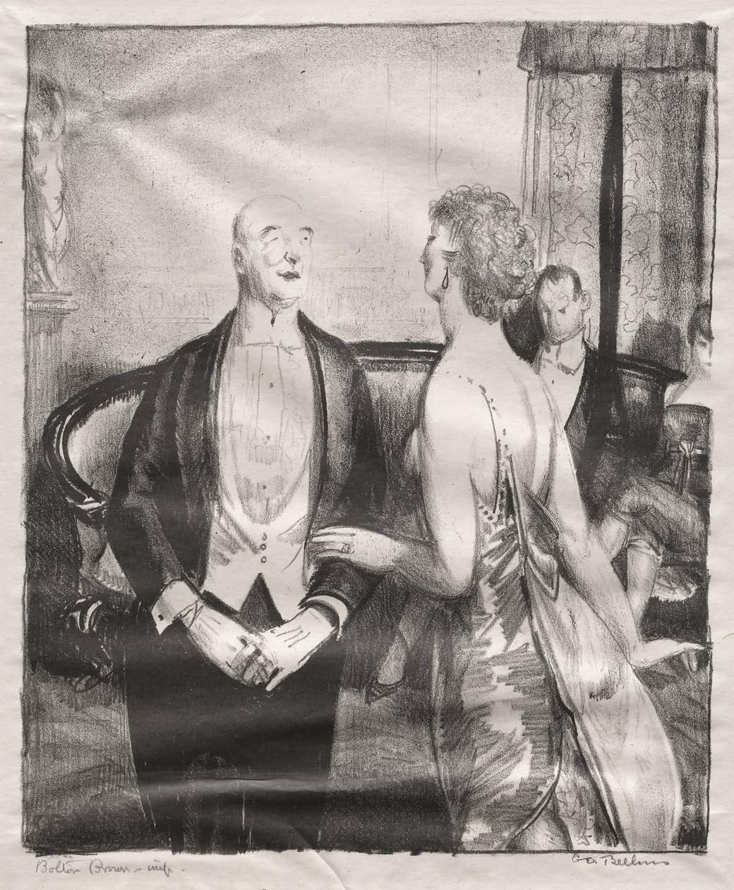 Kritikeren i salongen av George Bellows