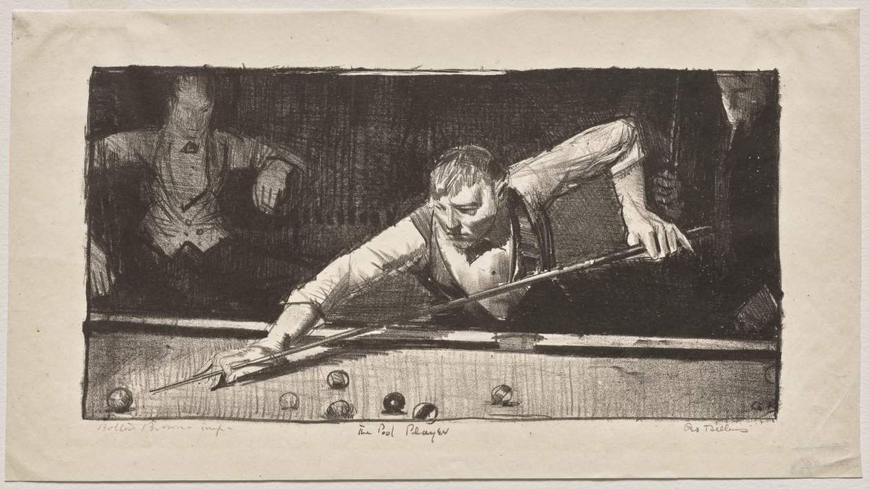 Biljardspilleren av George Bellows