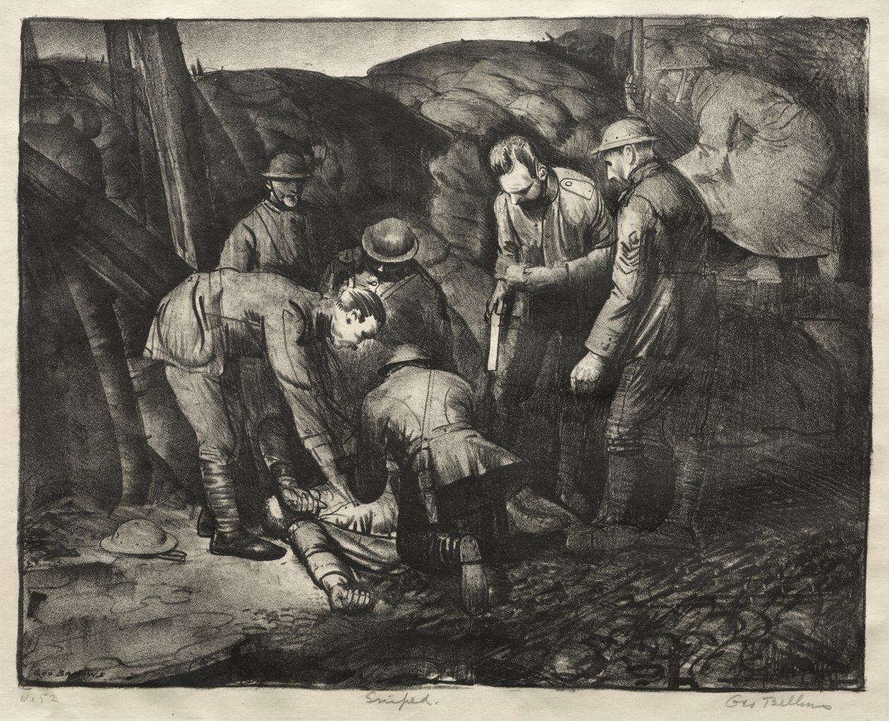Krigsserien:  Sniped av George Bellows