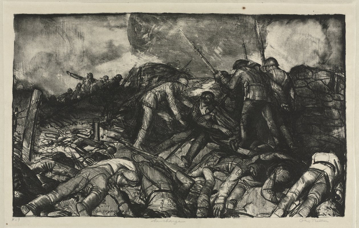 Krigsserie: Angrepet av George Bellows