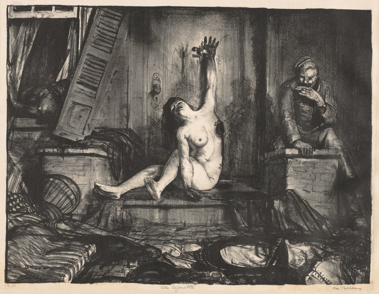 Krigsserie: Sigaretten av George Bellows