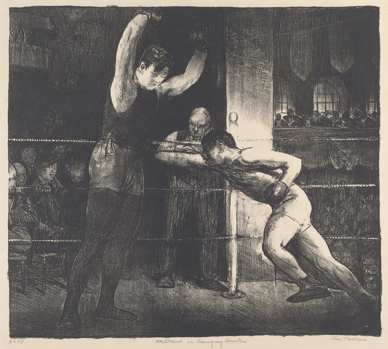 Willard i treningskvarteret av George Bellows