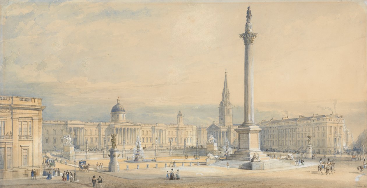 Et forslag til plan for Trafalgar Square av George Belton Moore