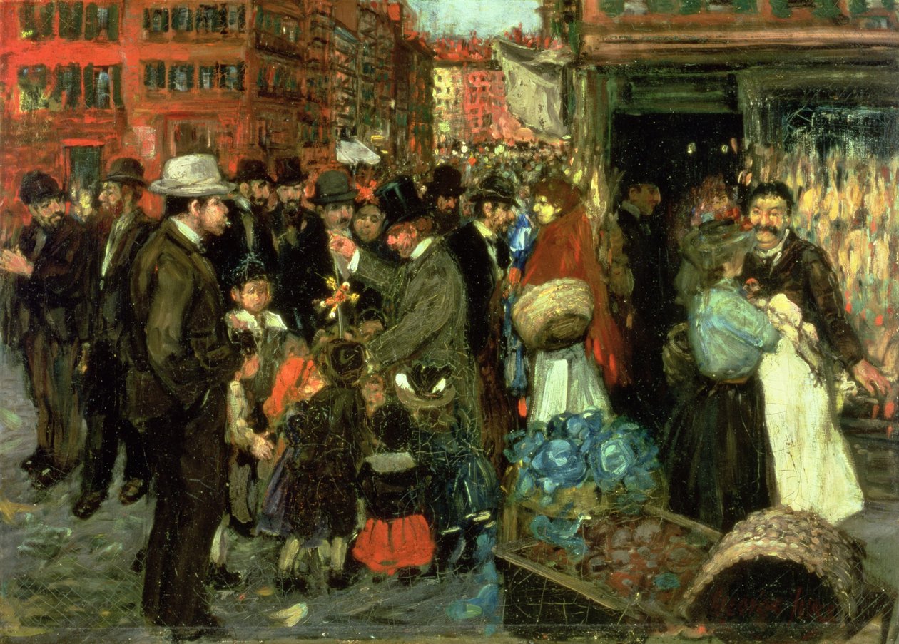 Hester Street   1399136   no       norwegian Successfully Translated  Original: Catafalque for Pope Clement X, central structure at the top of a fifteen step platform, wi..., 1676. Translat: Catafalque for Pope Clement X, central structure at the top of a  av George Benjamin Luks