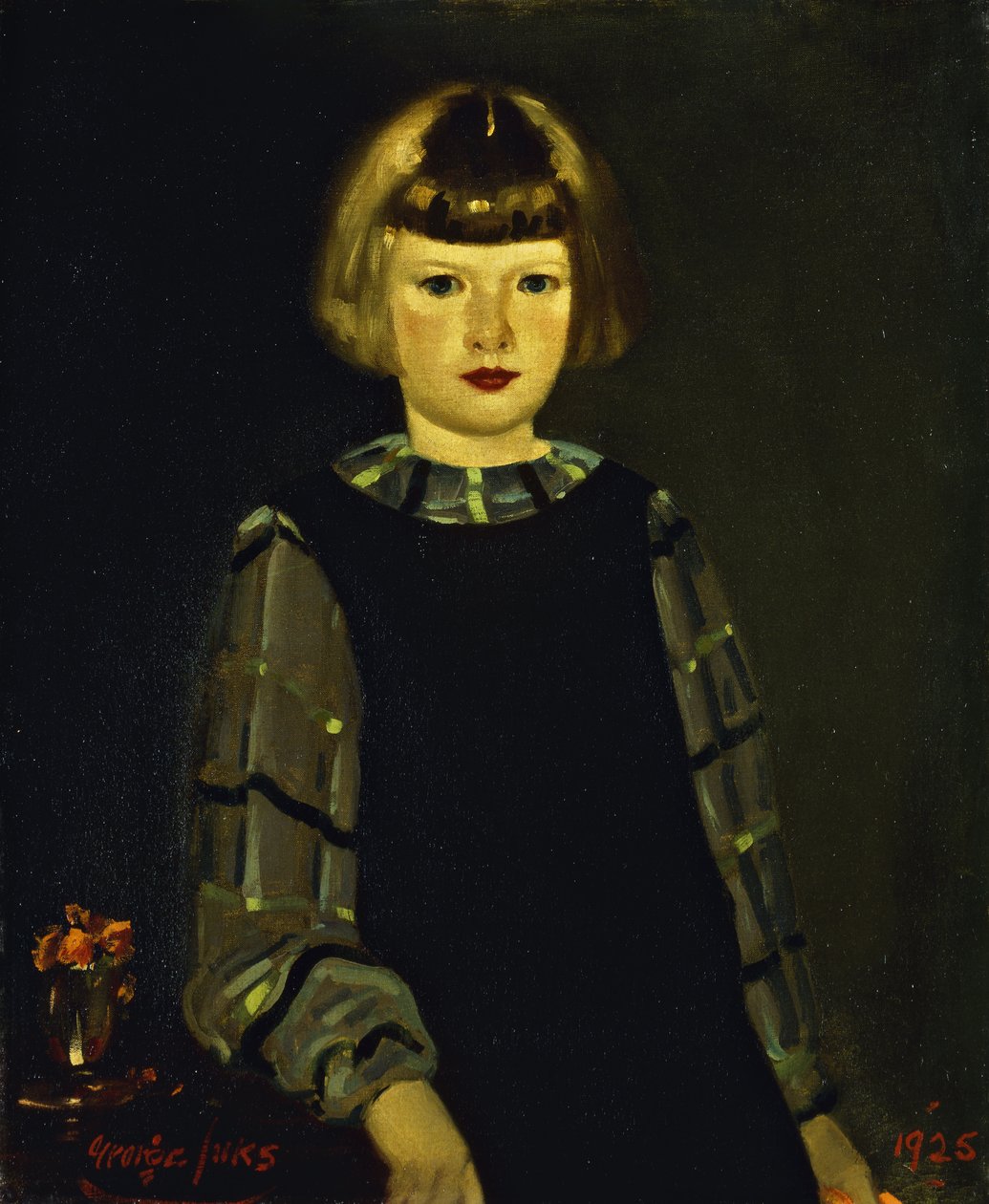 Portrett av frøken Ruth Breslin av George Benjamin Luks