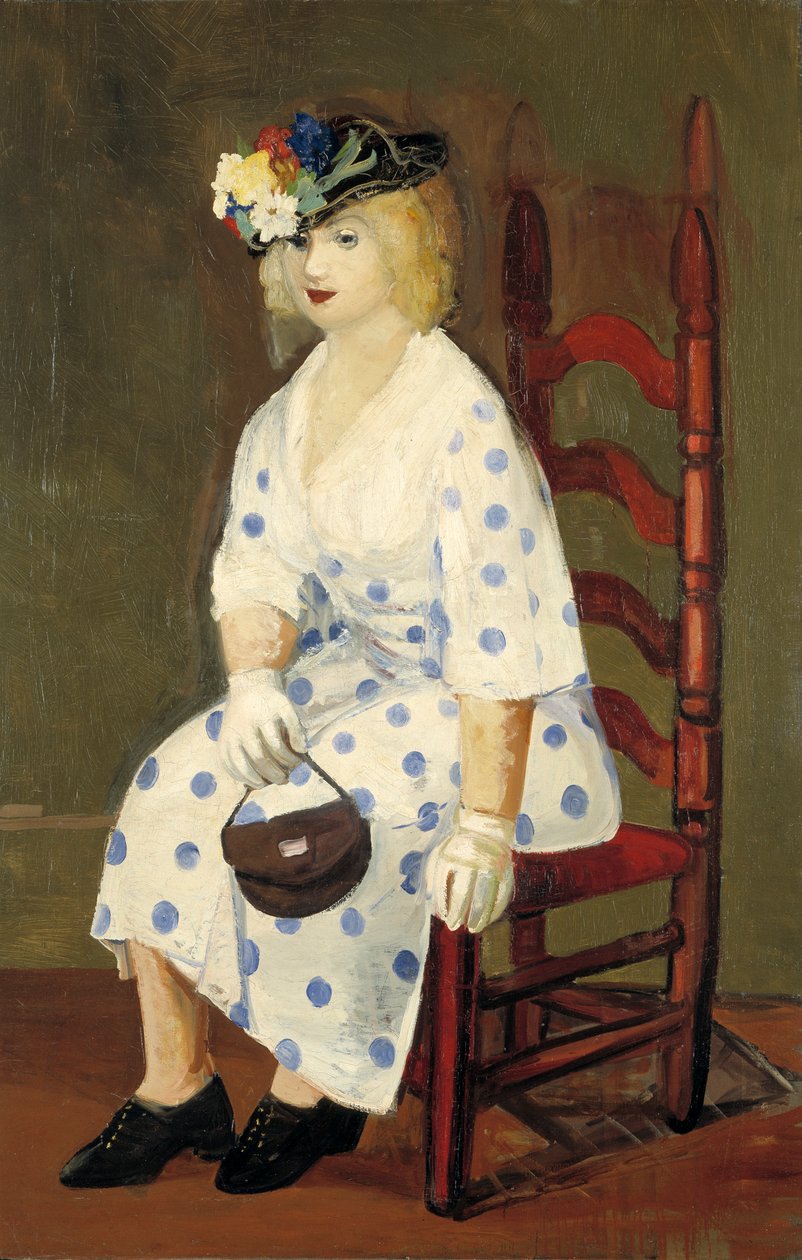 Den prikkede kjolen, 1927. av George Benjamin Luks