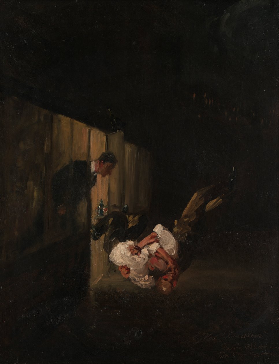 Wrestlers av George Benjamin Luks