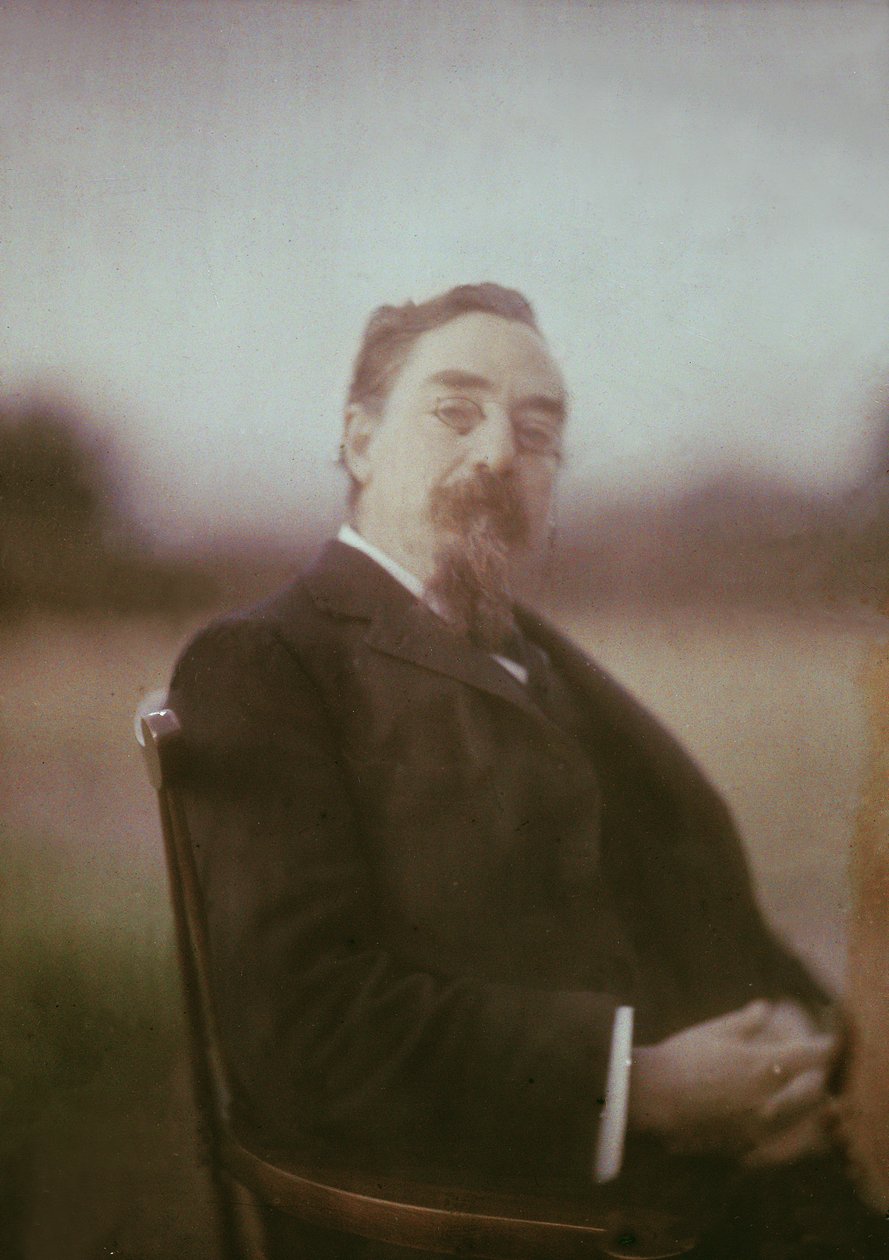 Portrett av Sidney James Webb (1859-1947) 1st Baron Passfield, ca. 1910 (autokrom) (se også 2893) av George Bernard Shaw