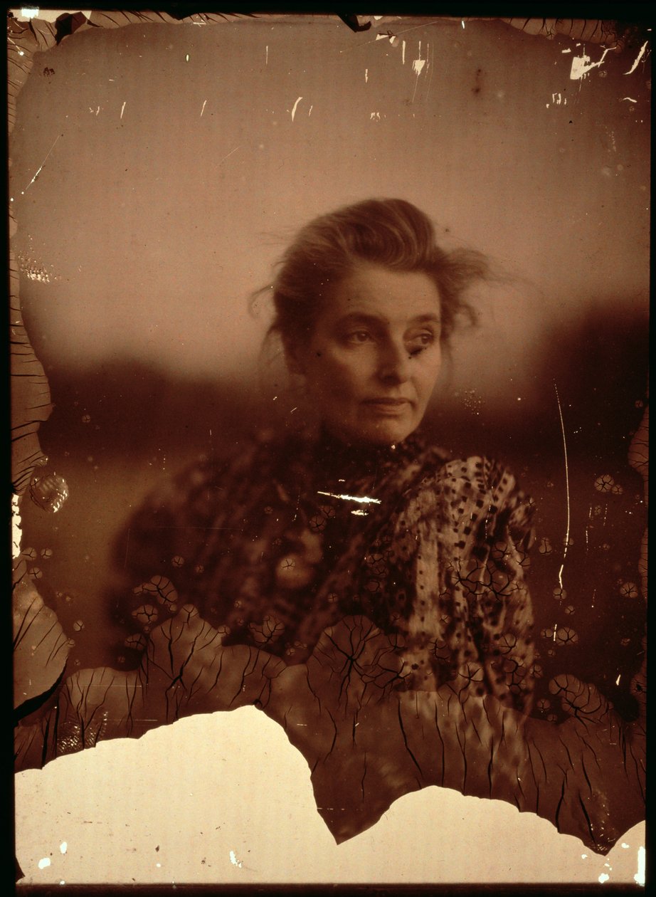 Portrettfotografi av Beatrice Webb (1858-1943) (autokromt bilde) (se også 2900) av George Bernard Shaw