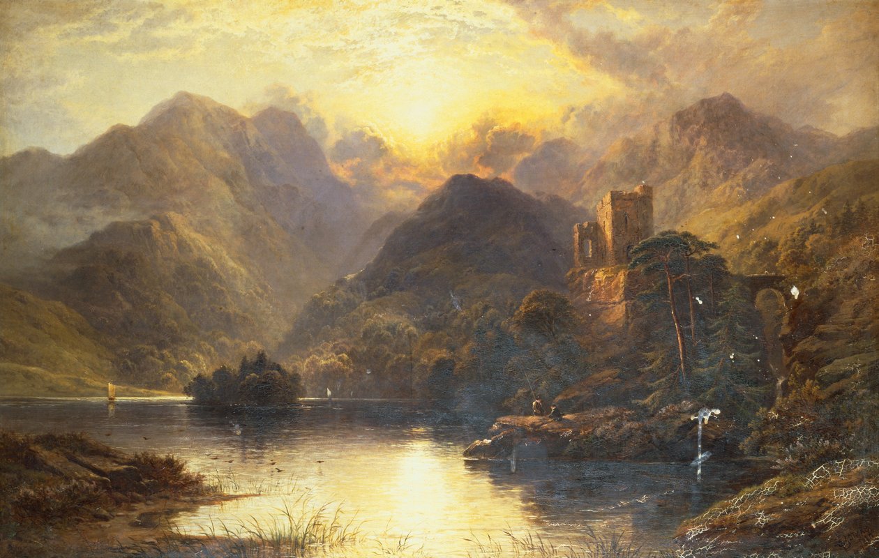 En Highland Loch av George Blackie Sticks