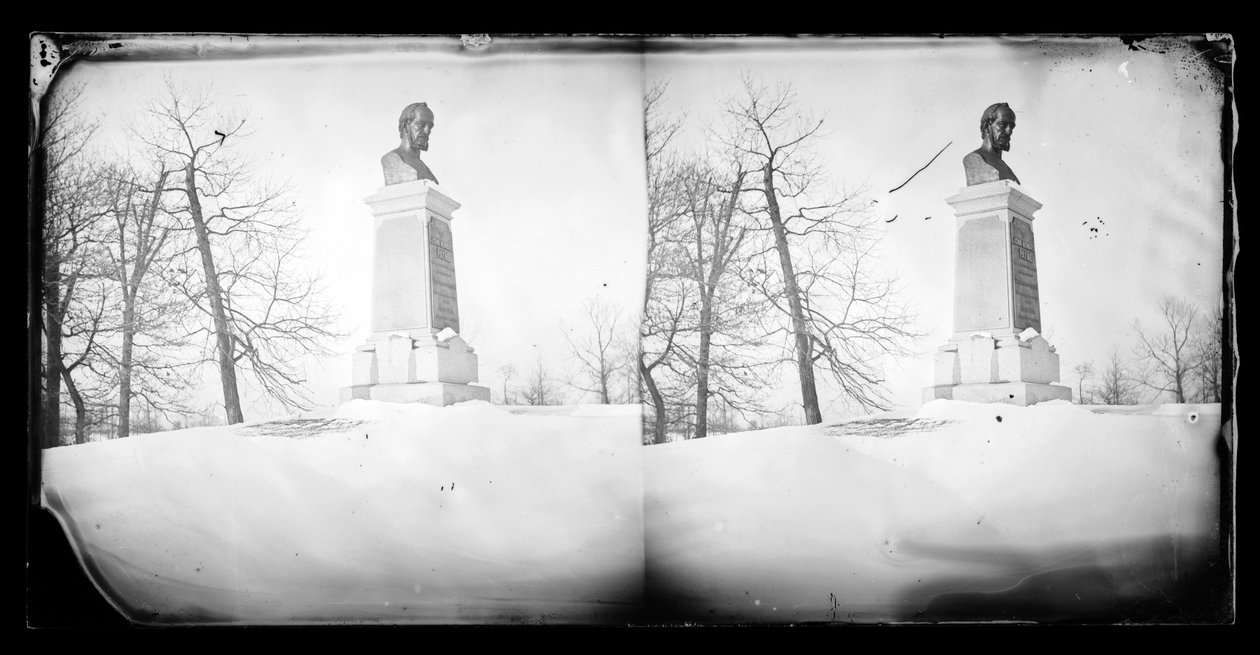 Paynes-byste, Prospect Park, Brooklyn, 1872-87 (våtkollosjon negativ) av George Bradford Brainerd