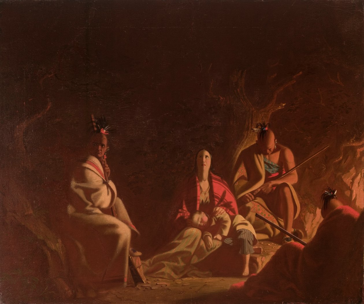 Tatt til fange av indianere av George Caleb Bingham