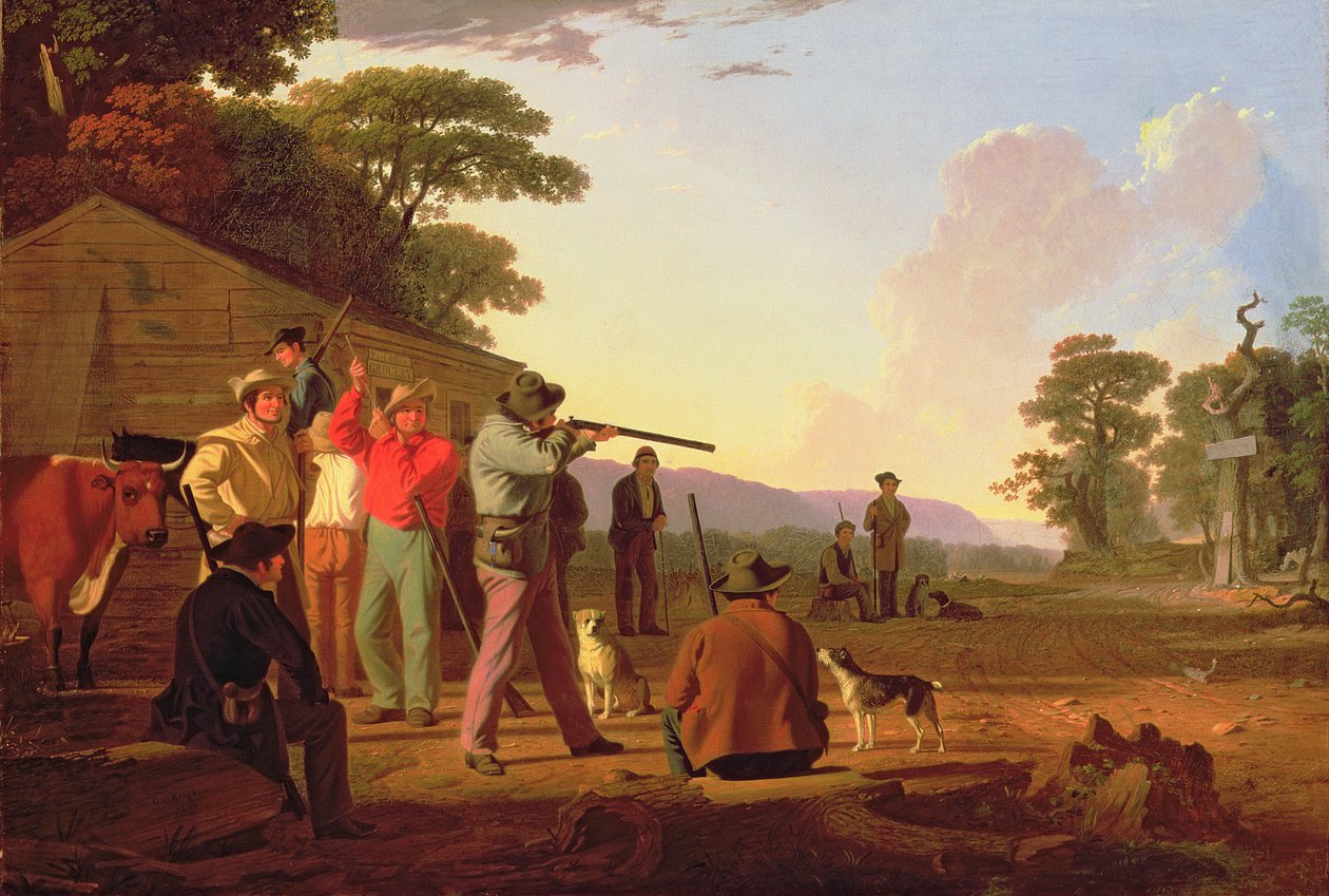 Shooting for the Beef, 1850 av George Caleb Bingham