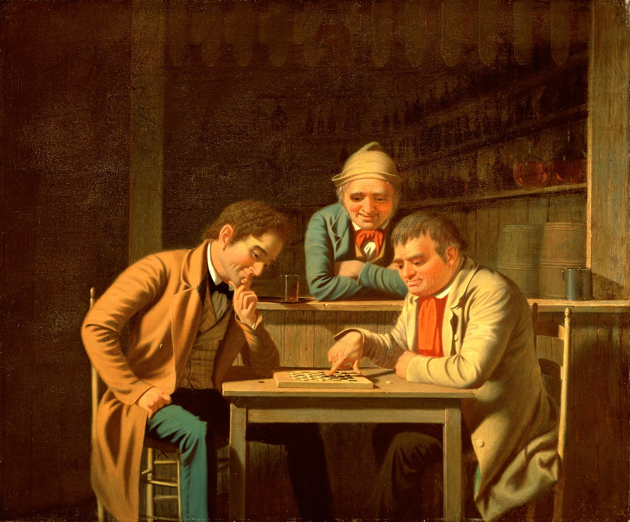 The Checker Players, 1850 av George Caleb Bingham
