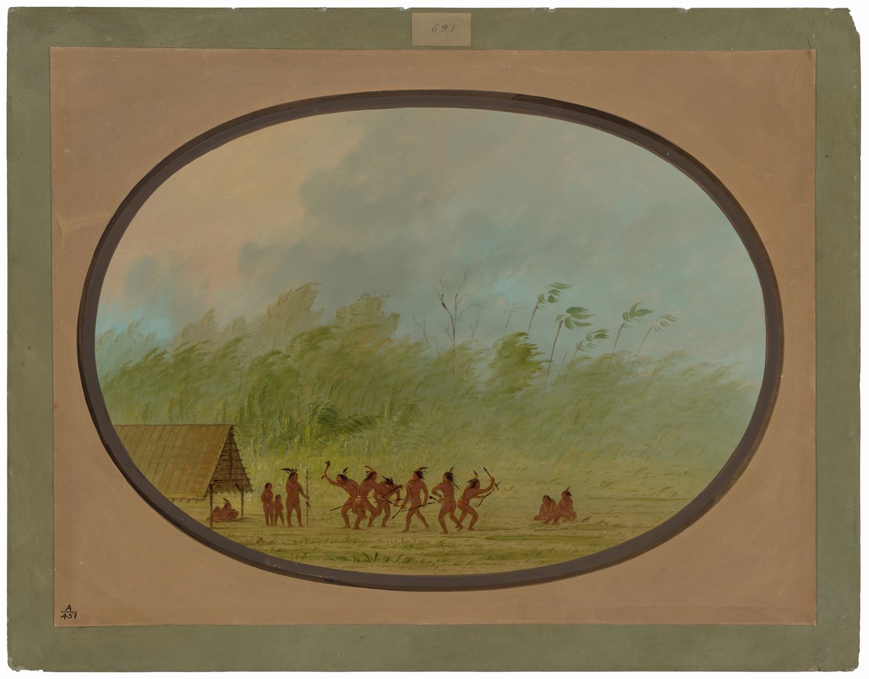 En Connibo-wigwam av George Catlin