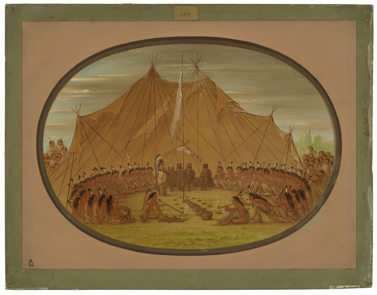 En hundefest - Sioux av George Catlin