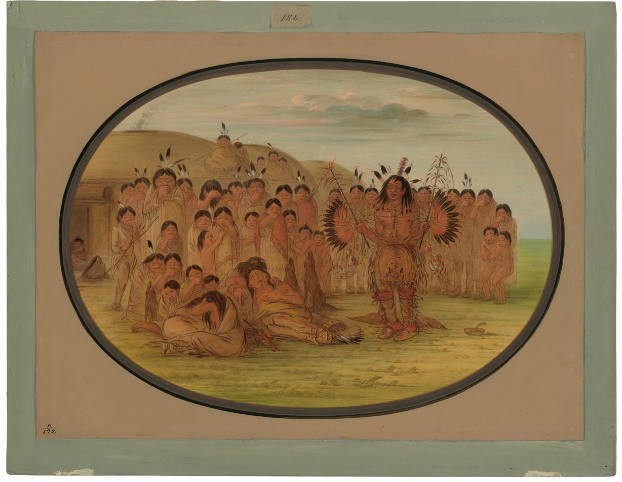 En Mandan Medicine Man av George Catlin
