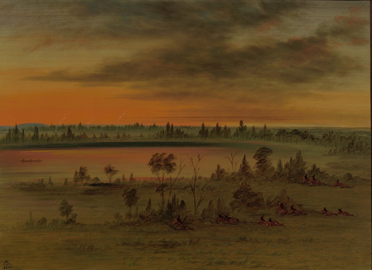 Et Sioux-krigsparti, 18611869. av George Catlin