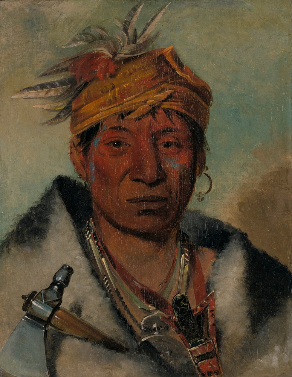 Ah-yaw-ne-tak-oár-ron, krigeren av George Catlin