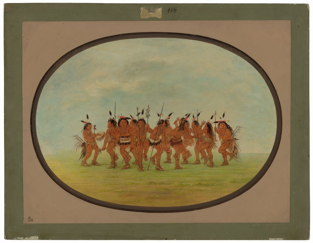 Morsom dans - Sioux av George Catlin