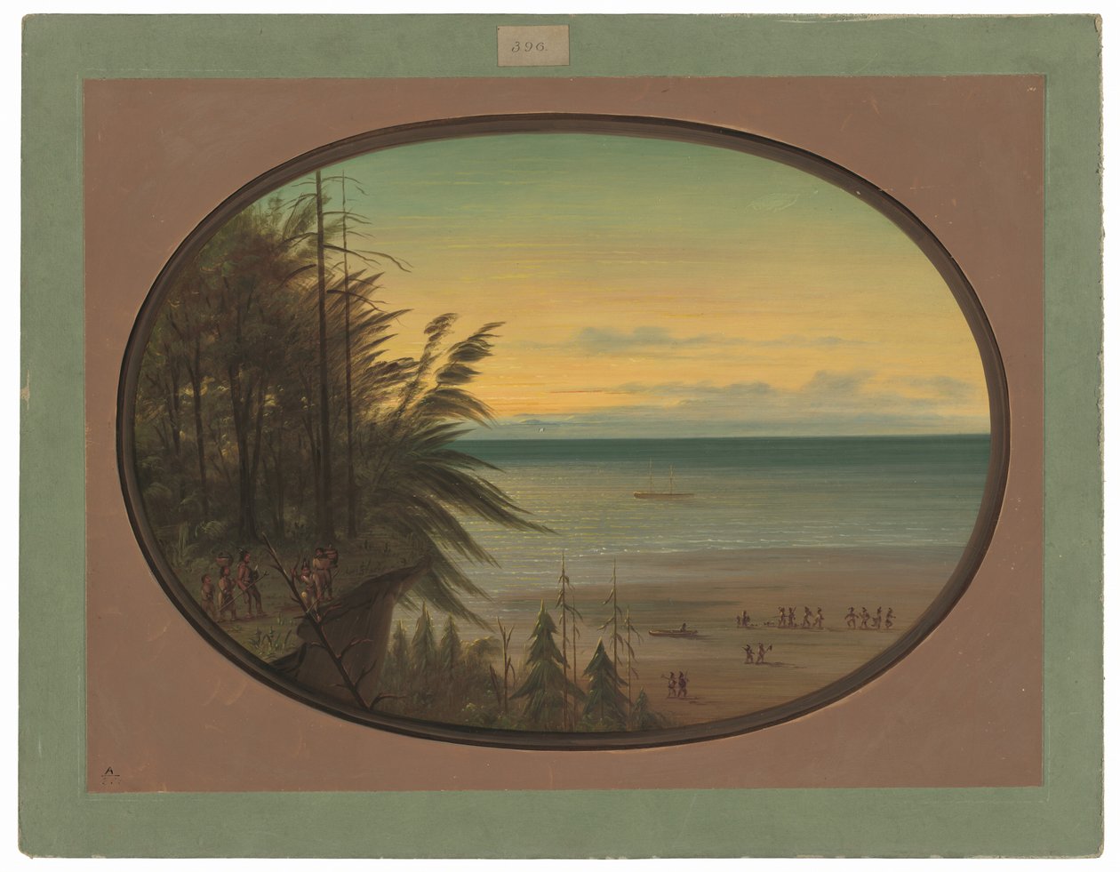 En indisk stige - Nayas-indianere av George Catlin