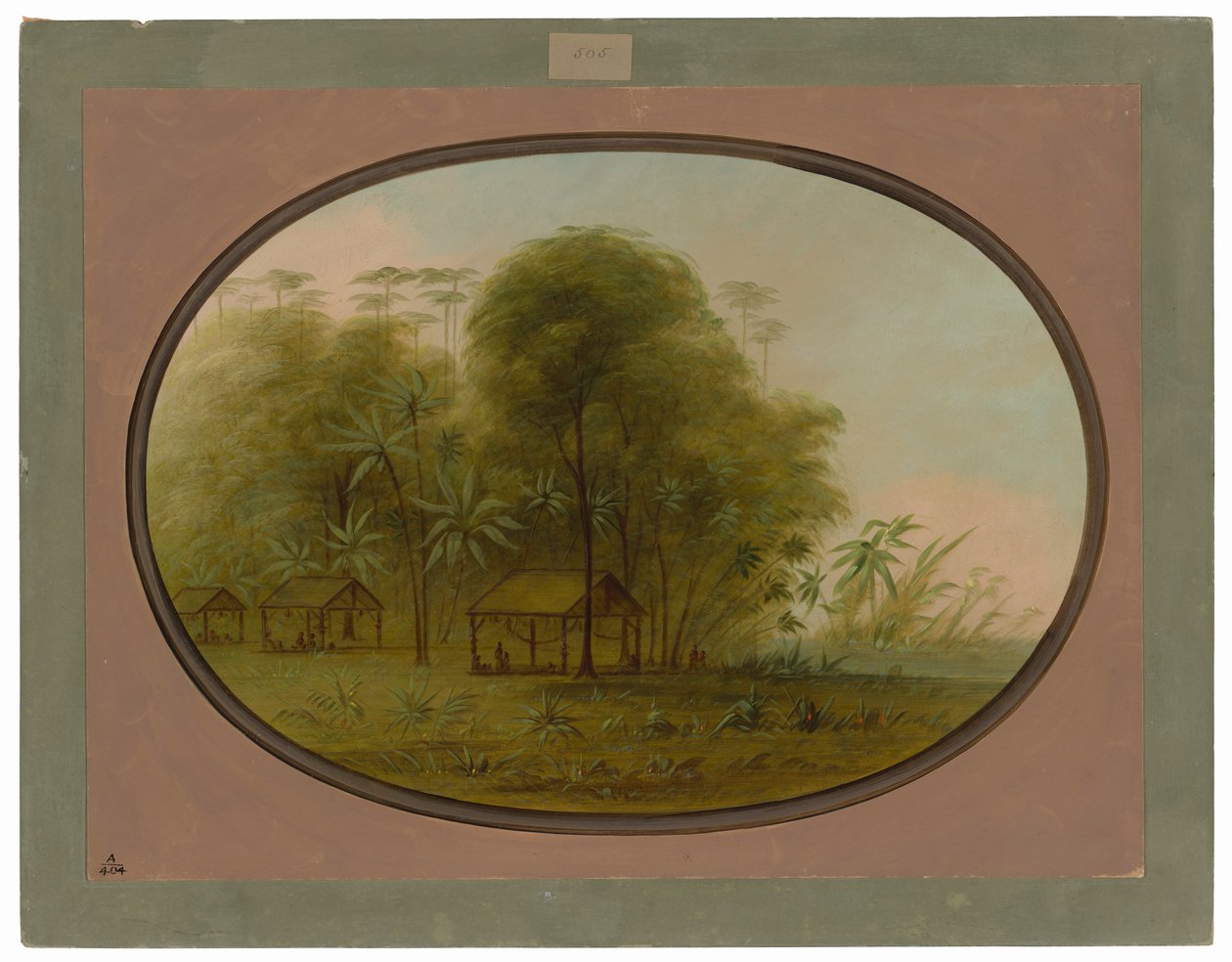 Arowak landsby av George Catlin
