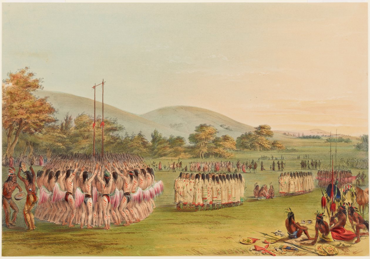 Ballspilldans av George Catlin